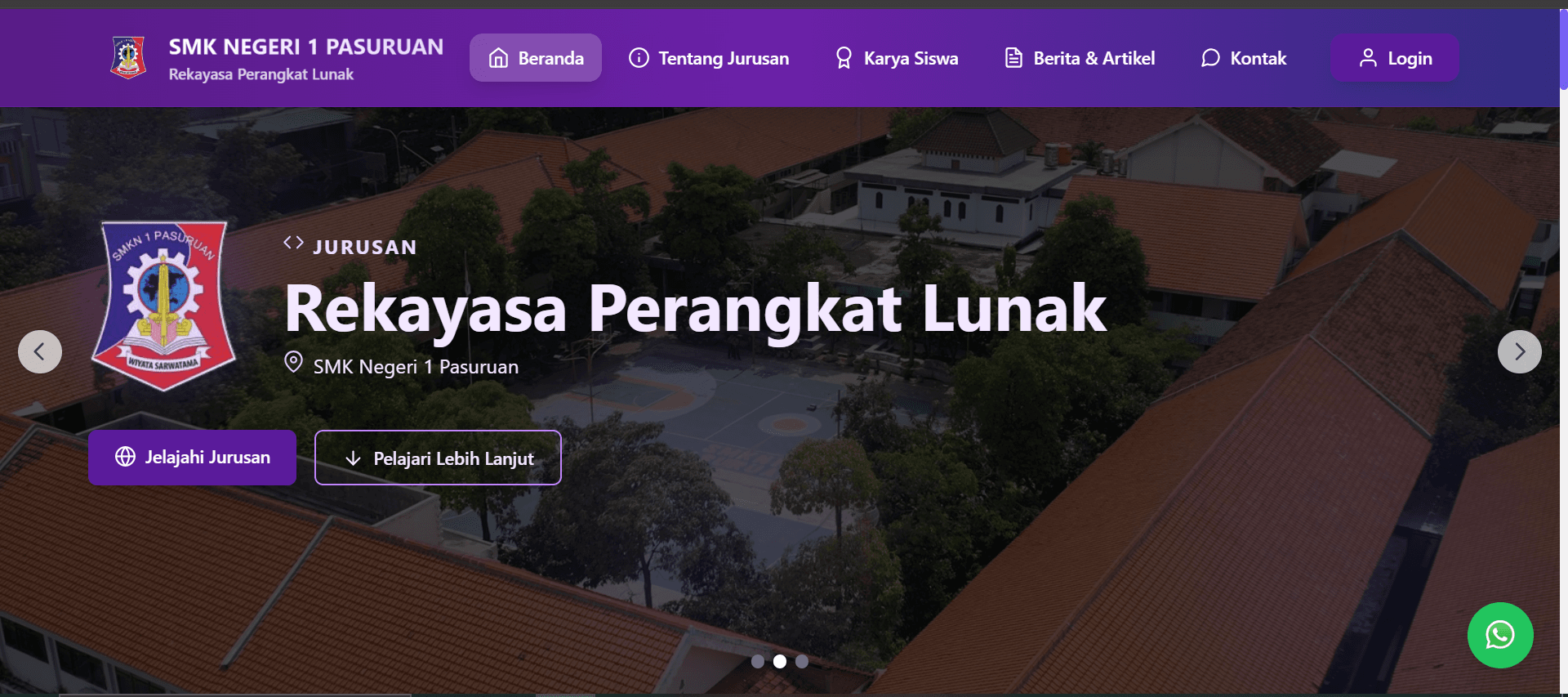 Website sistem informasi